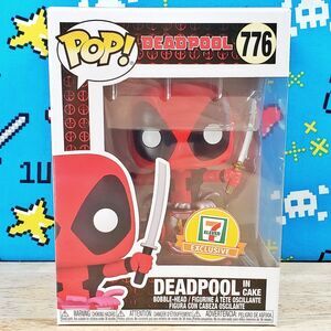 Funko PoP Deadpool In Cake #776 Marvel 7-Eleven Only Exclusive + Protector NIB